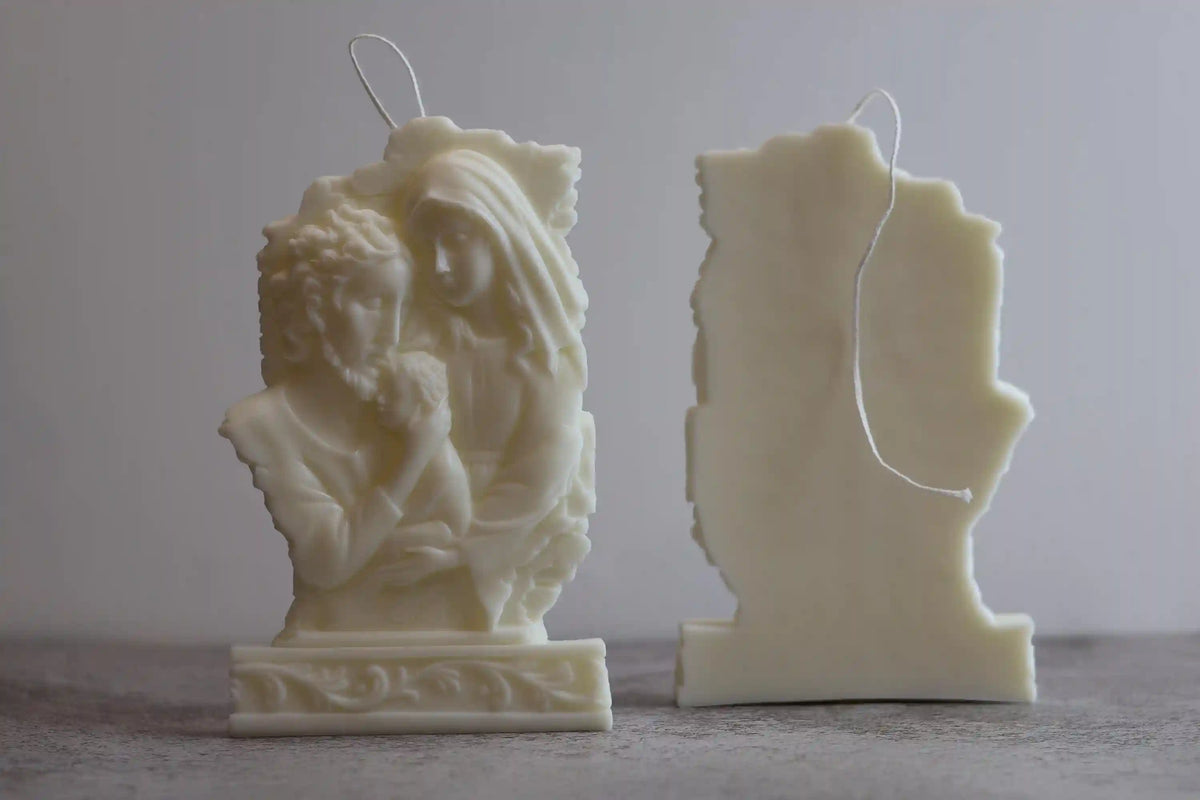 Holy Family Candle 8x5 inches