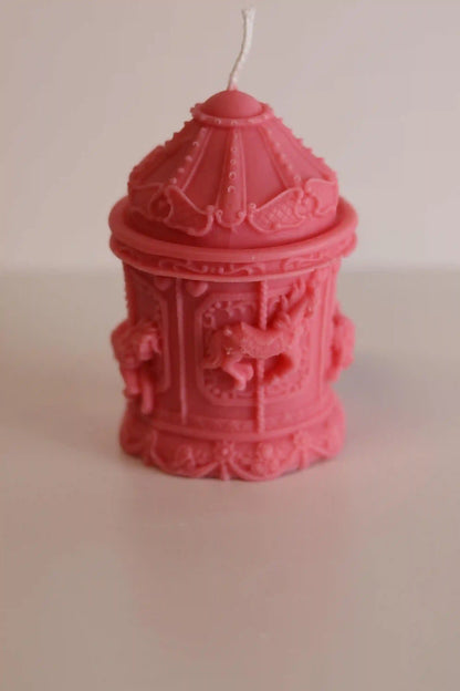 Carousel Candle 4.5x2.5 inches