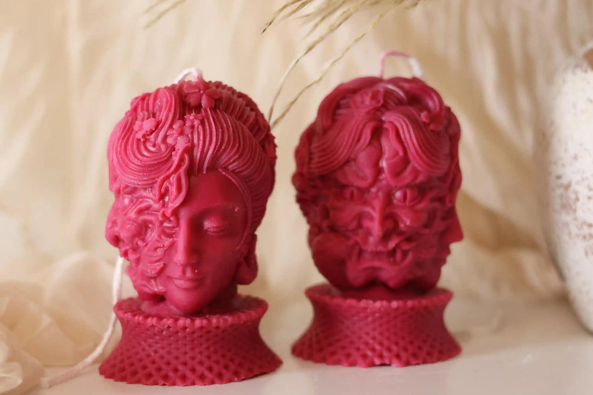 Gothic Lady Demon Candle 4.5x2.5 inches