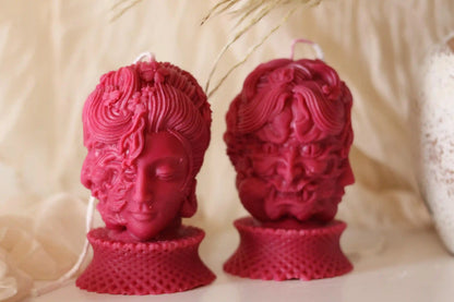 Gothic Lady Demon Candle 4.5x2.5 inches