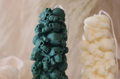 Skull Tower Candle 5x2 inches
