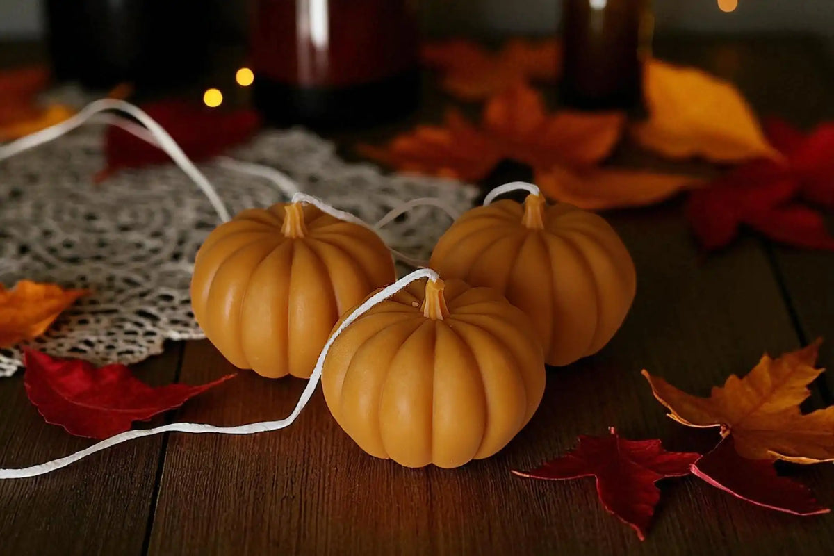Large Pumpkin Candle 3x3.5 inches