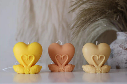 Swan Candle 3x2.75 inches