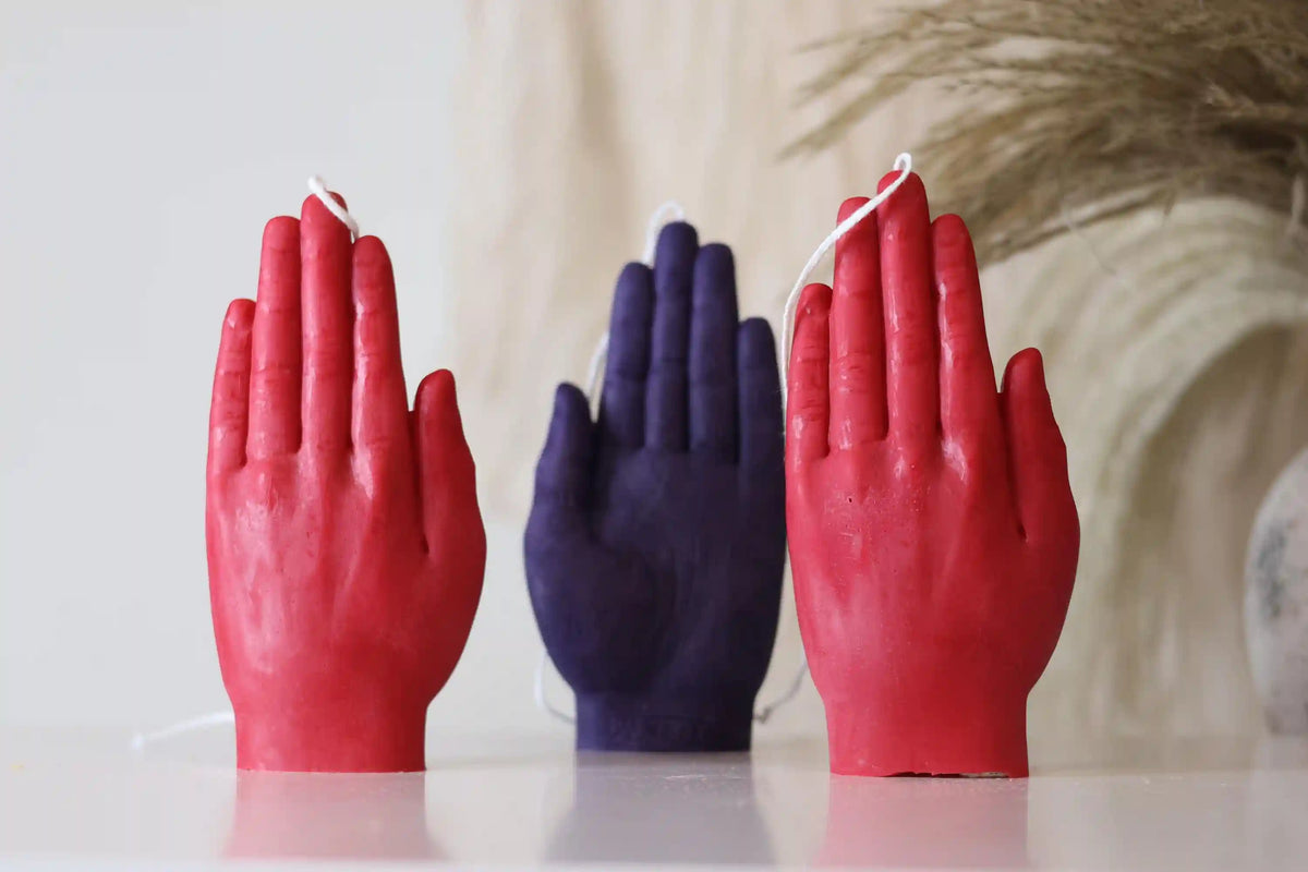 Palmistry Hand Candle 6x2 inches