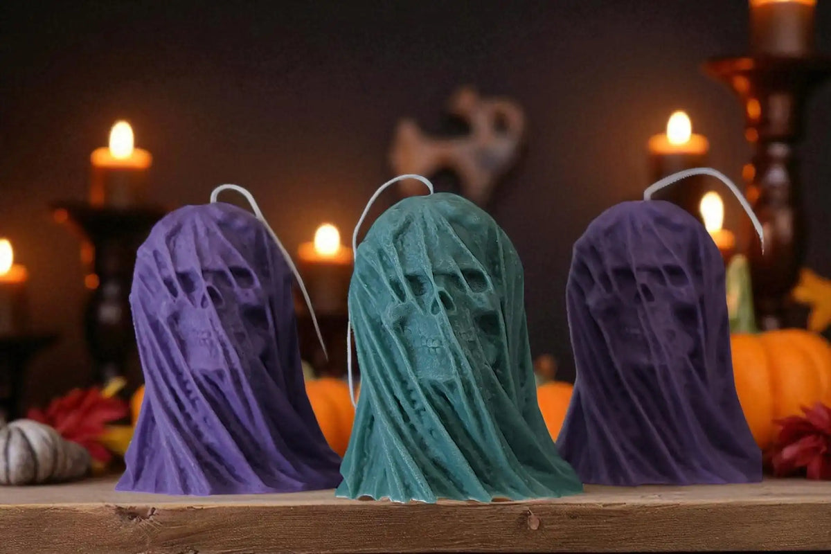 Veiled Death Candle 5x4 inches