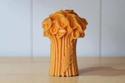 Calla Lily Bouquet Candle 6.5x4.5 inches