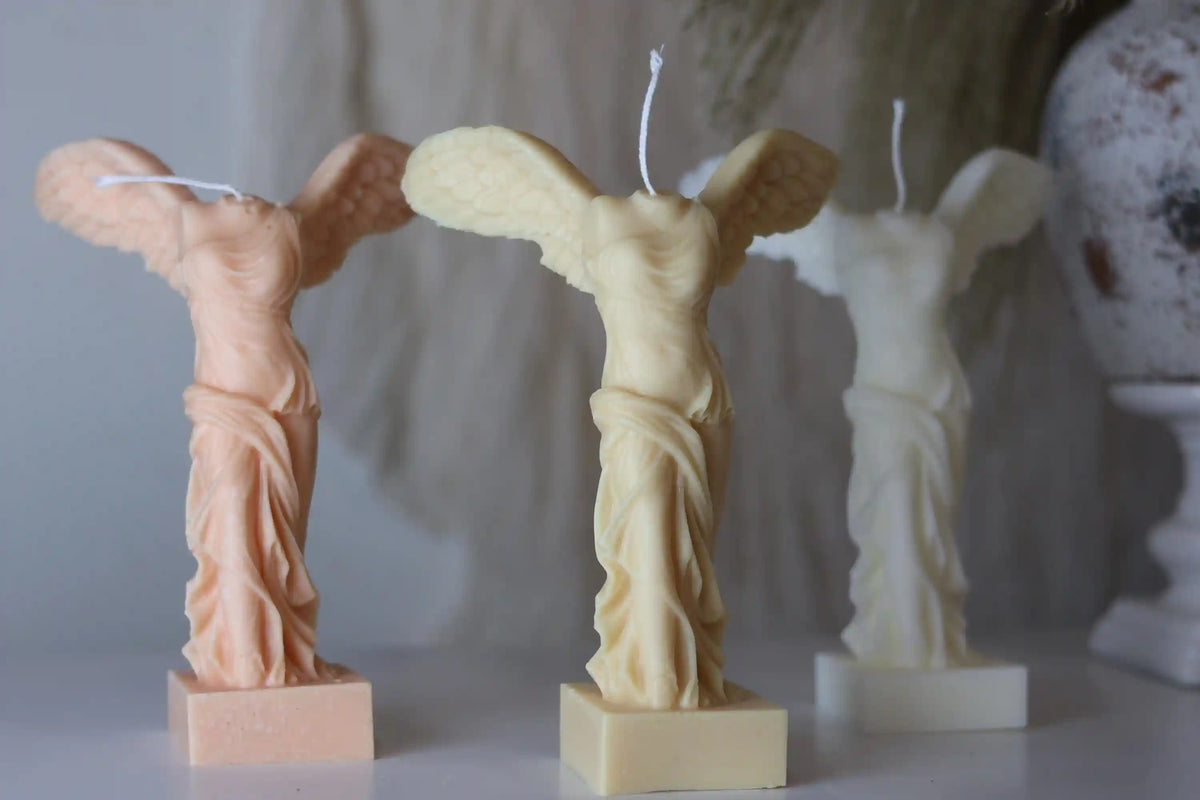 Winged Victory Candle 7x2 inches