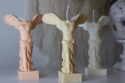 Winged Victory Candle 7x2 inches