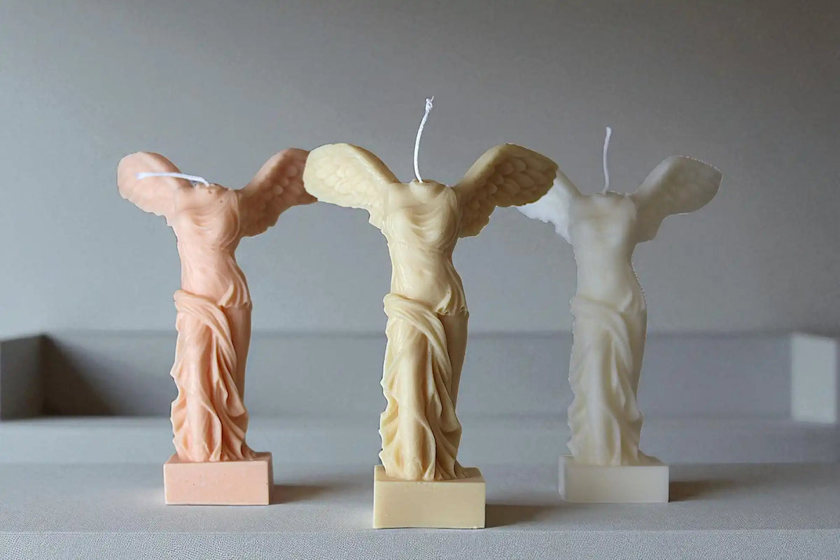 Winged Victory Candle 7x2 inches