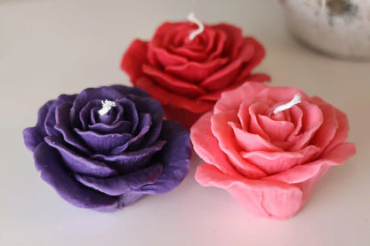 Delicate Rose Candle 2x3 inches