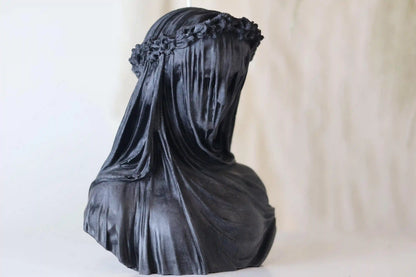Large Veiled Lady Candle 6.5x4 inches