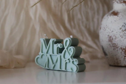 Mr & Mrs Candle 2.5x4 inches