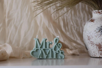 Mr & Mrs Candle 2.5x4 inches