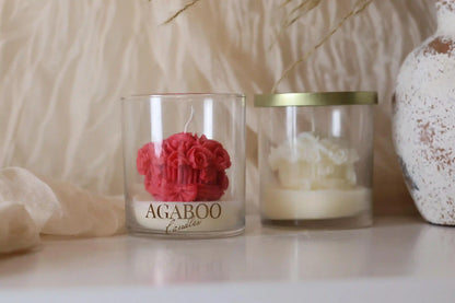 Bouquet Candle in Glass Jar 3.5x3.25 inches