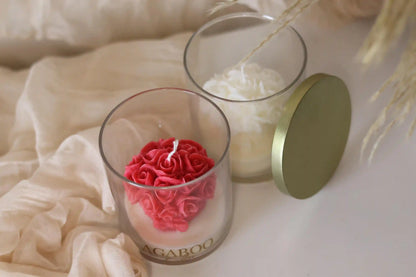 Bouquet Candle in Glass Jar 3.5x3.25 inches