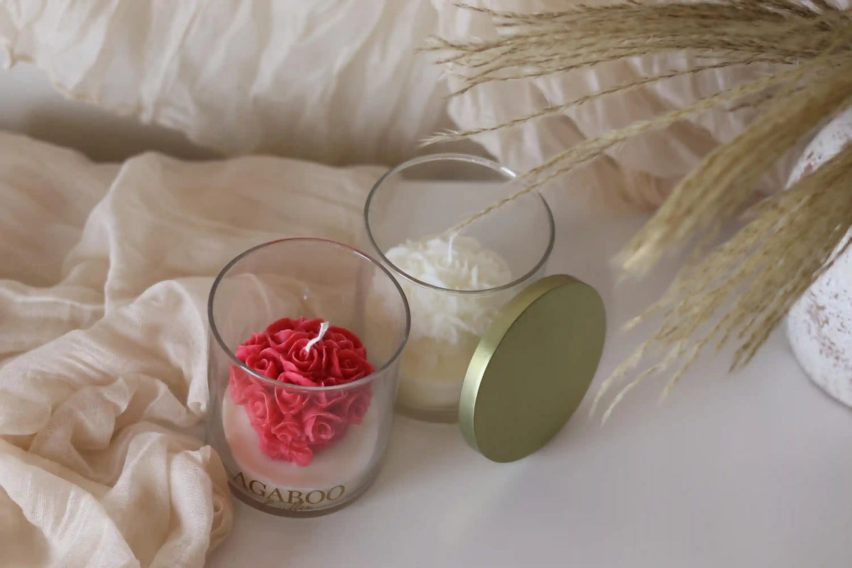 Bouquet Candle in Glass Jar 3.5x3.25 inches