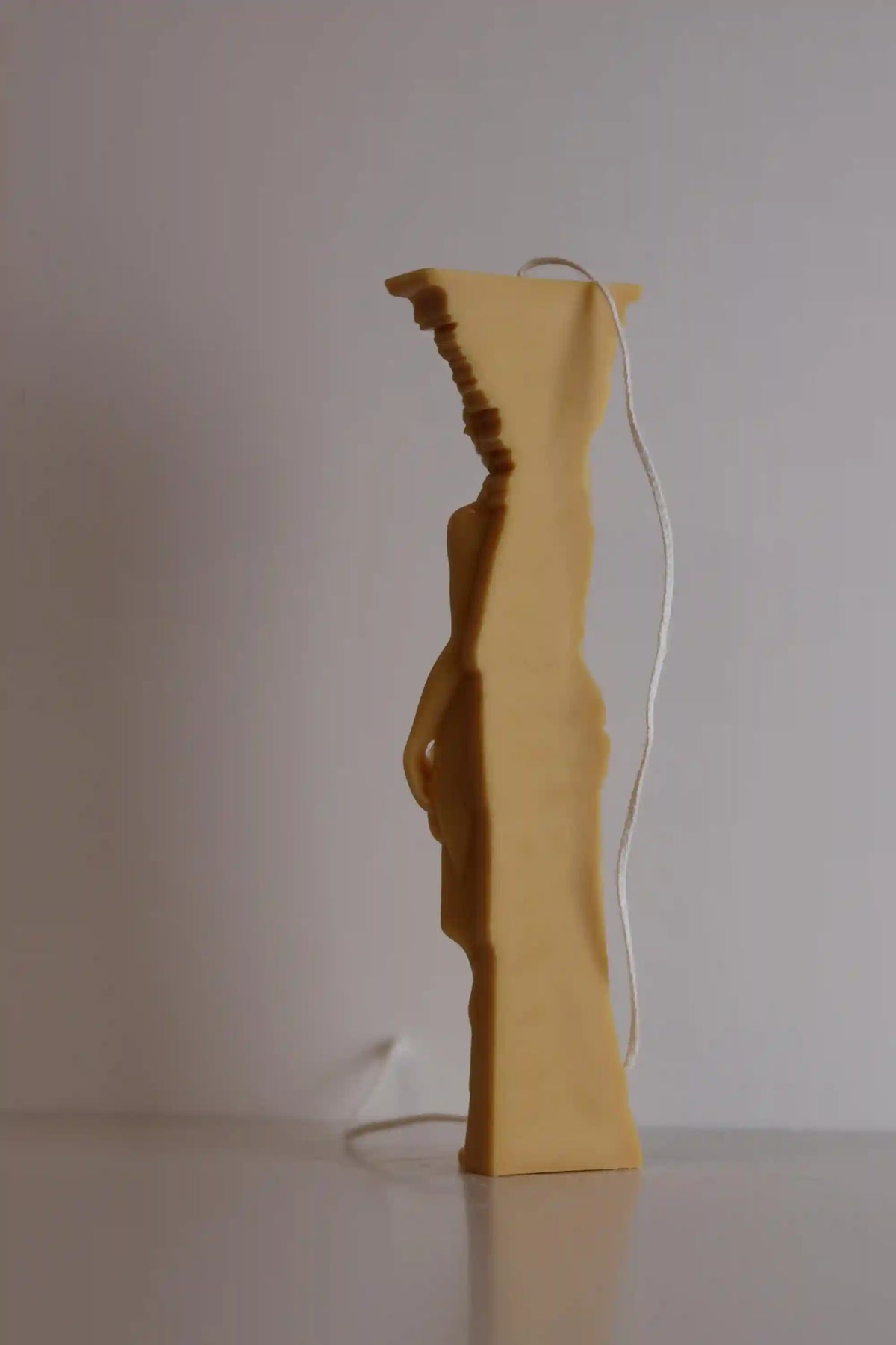 Caryatid Candle Greek 7.5x1.5 inches