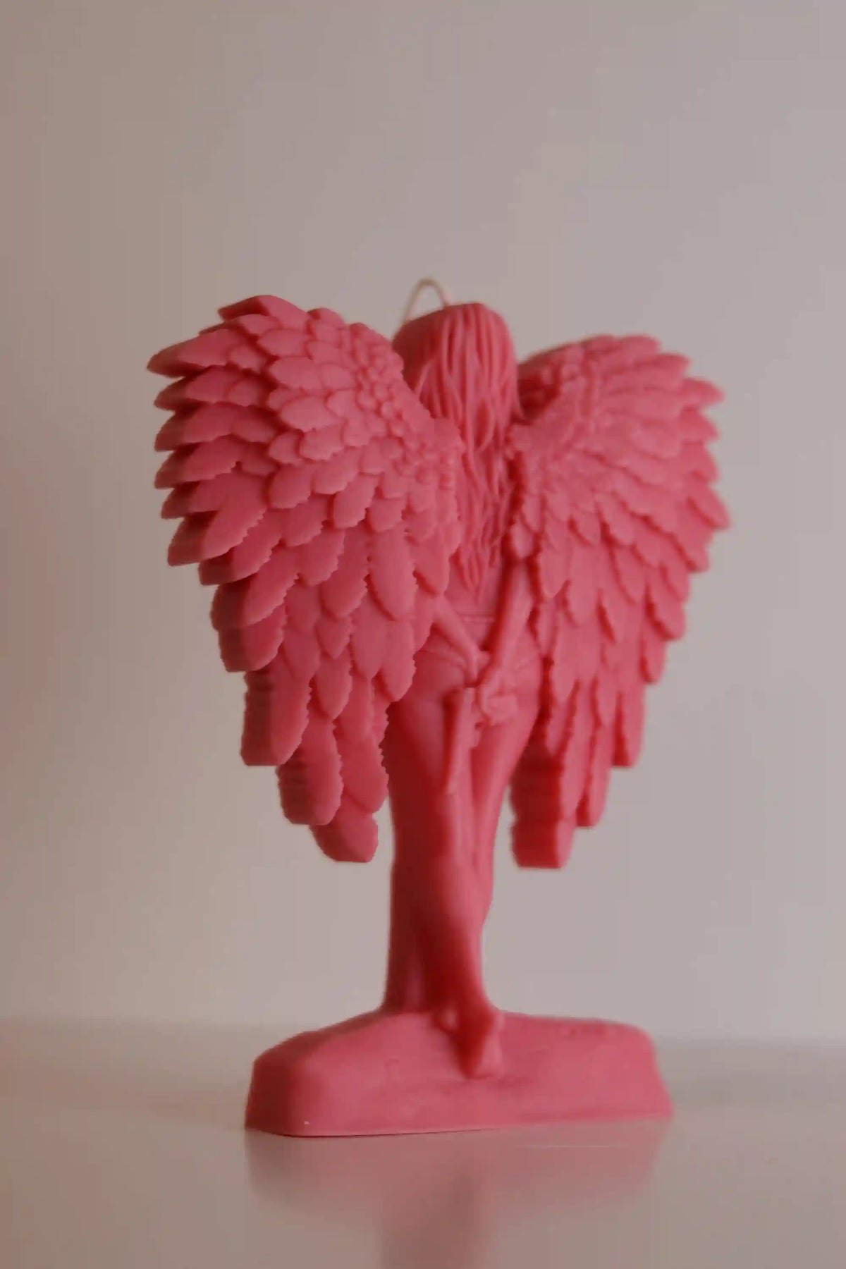 Wing Girl with Gun Candles 6x4.5 inches