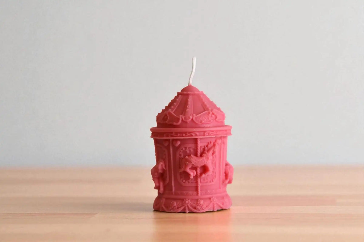 Carousel Candle 4.5x2.5 inches