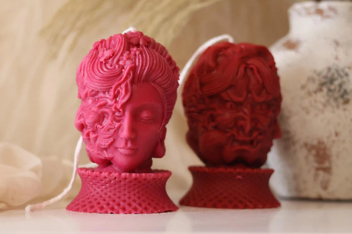 Gothic Lady Demon Candle 4.5x2.5 inches