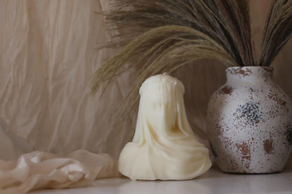 Medium Veiled Lady Candle 5x5 inches