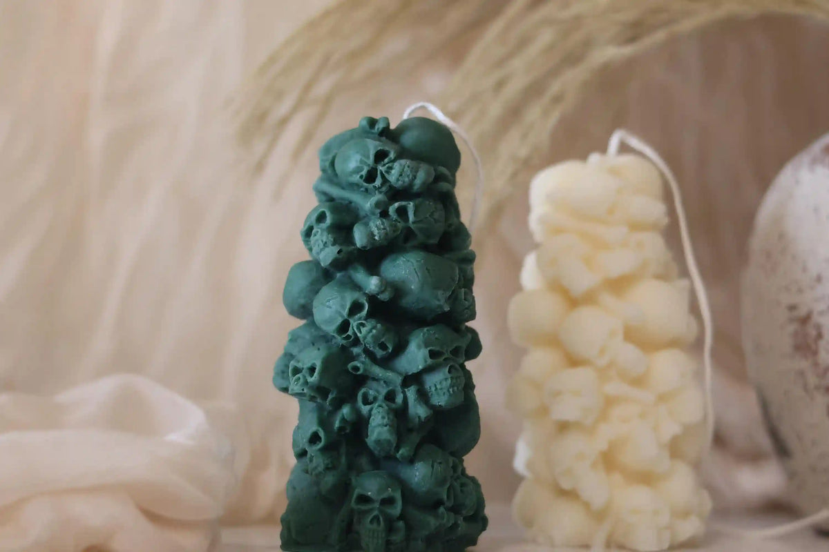 Skull Tower Candle 5x2 inches