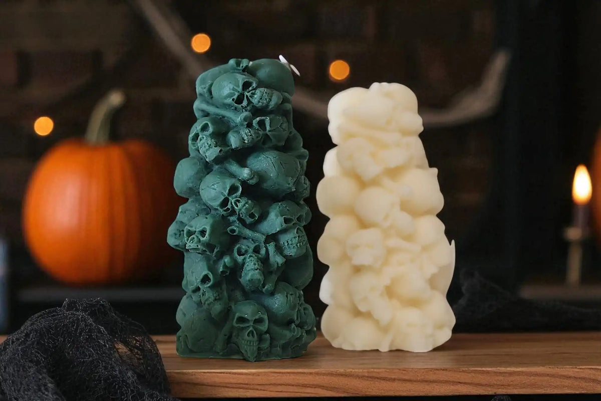 Skull Tower Candle 5x2 inches