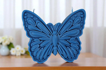 Large Butterfly Shaped Candle 5x5.5 inches