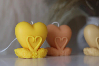 Swan Candle 3x2.75 inches