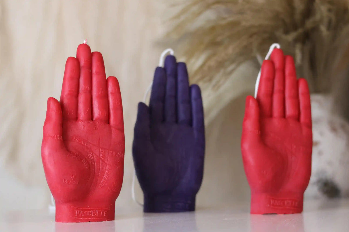 Palmistry Hand Candle 6x2 inches