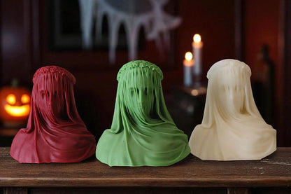 Medium Veiled Lady Candle 5x5 inches