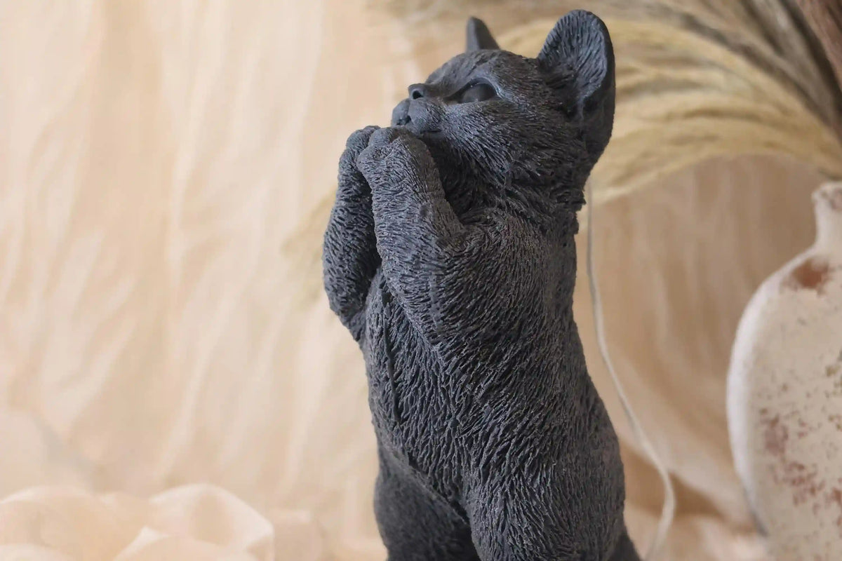 Huge Standing Cat Candle 7.5x4 inches