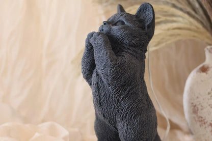 Huge Standing Cat Candle 7.5x4 inches