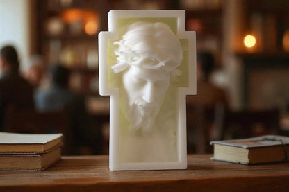 Large Jesus Candle 5.5x3.5 inches