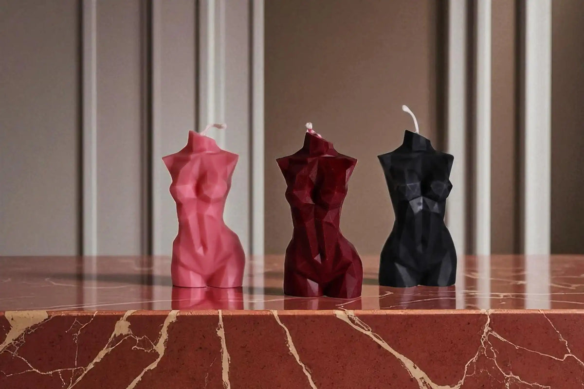 Small Female Body Candle 4x2 inches