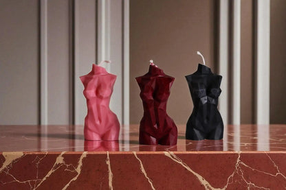 Small Female Body Candle 4x2 inches
