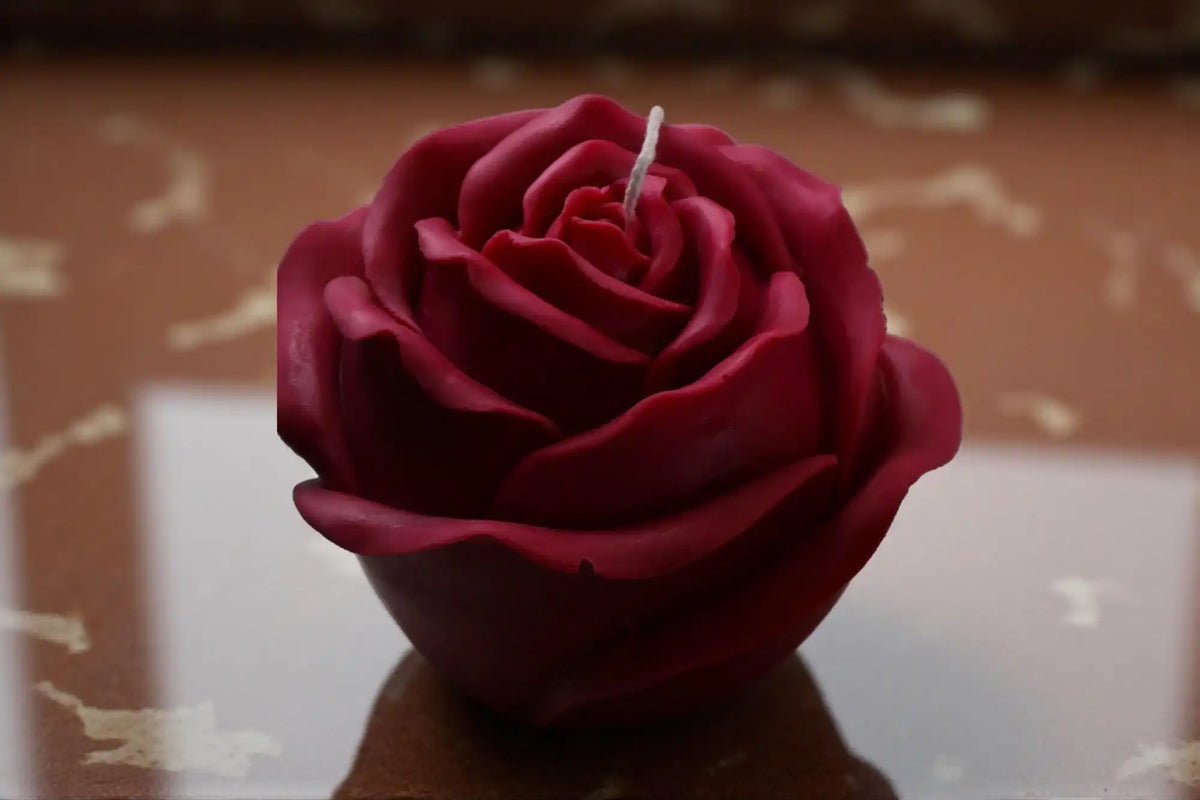 Huge Rose Candle 5.5x6 inches