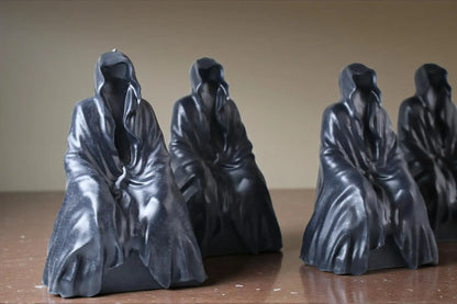 Faceless Death Candle 4.5x2.5 inches