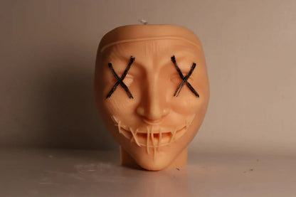 Scary Mask Candle 5x4.5 inches