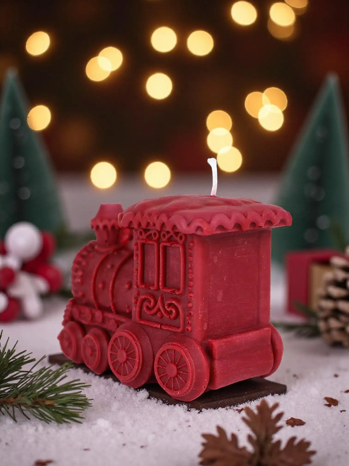 Christmas Train Candle 2.5x4 inches