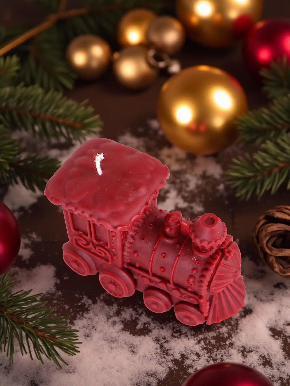 Christmas Train Candle 2.5x4 inches