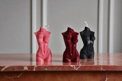 Small Female Body Candle 4x2 inches