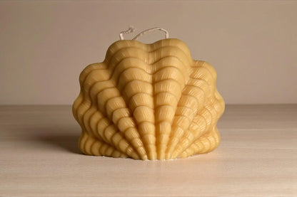 Large Ocean Shell Candle 4.5x5.5 inches