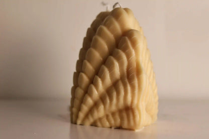 Large Ocean Shell Candle 4.5x5.5 inches