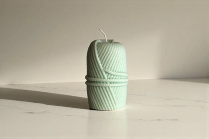 Knitting Yarn Candle 4.5x2 inches