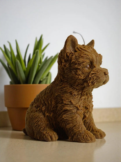 Yorkshire Terrier Candle 6x5 inches