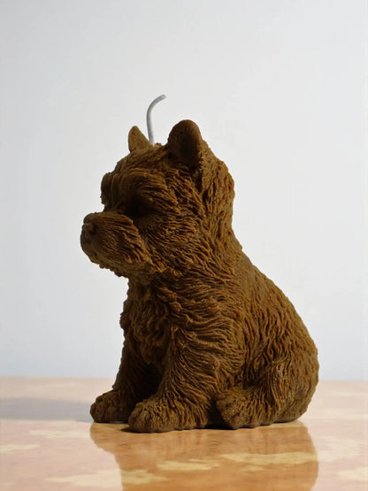 Yorkshire Terrier Candle 6x5 inches