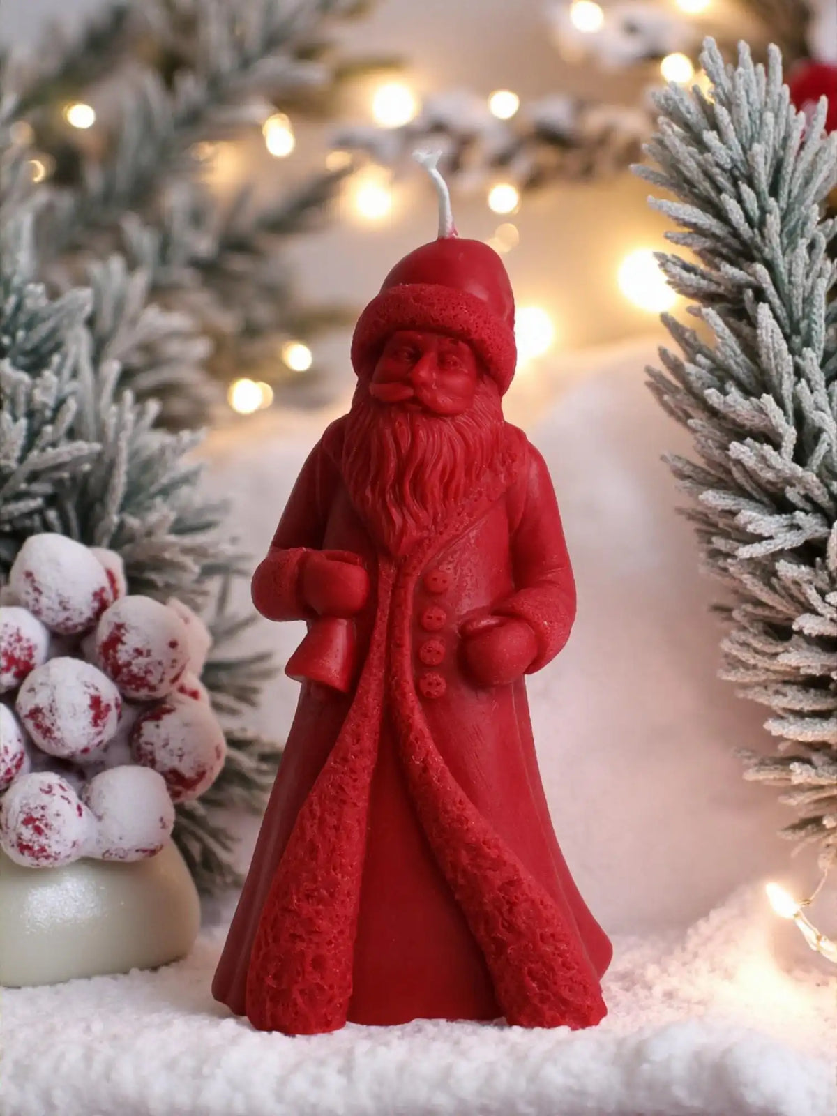 Santa Claus Candle 6.5x3.5 inches