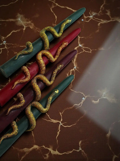 Snake Taper Candles 9.5x1 inches
