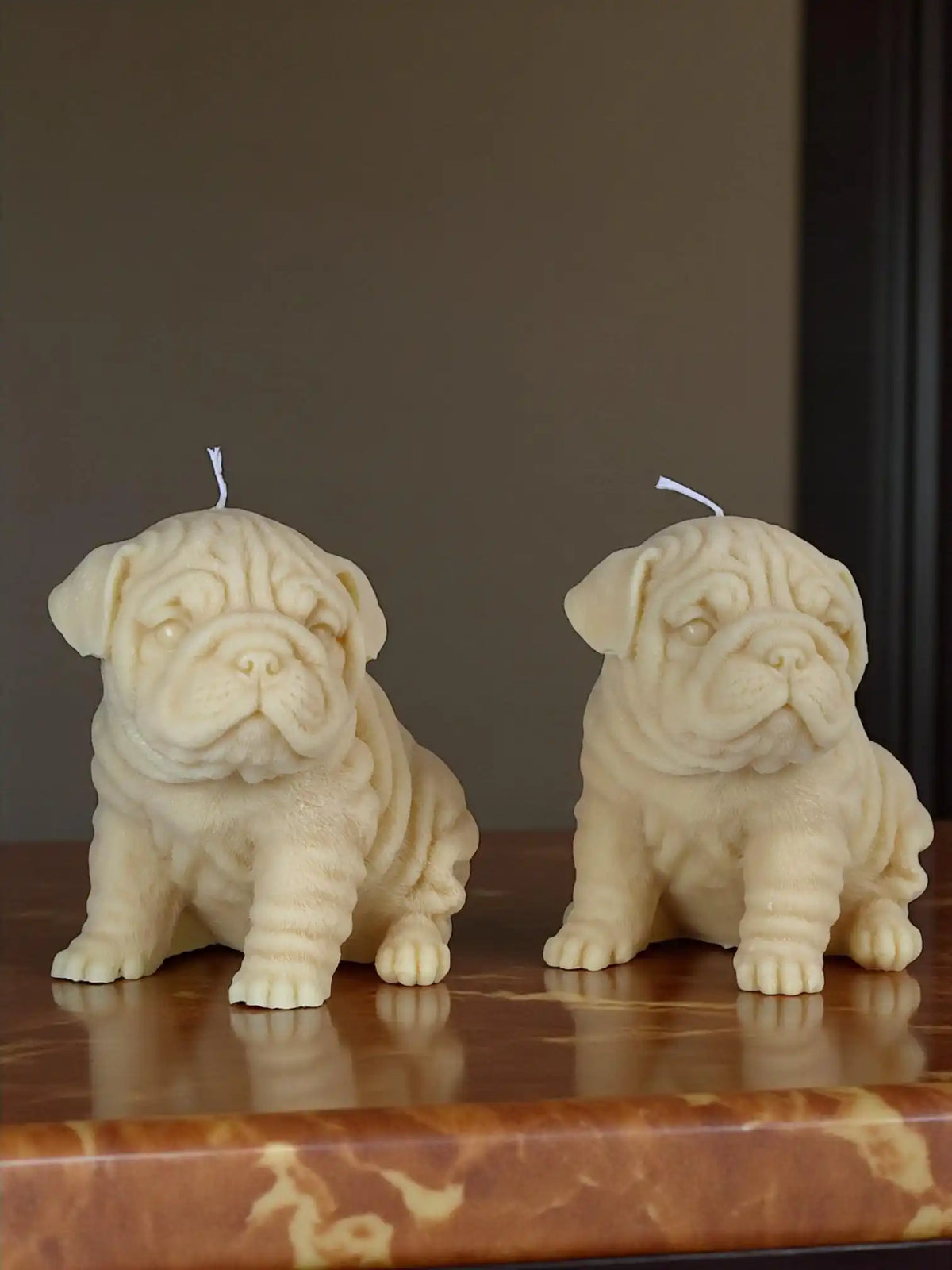 Frenchie Dog Candle 6x6 inches
